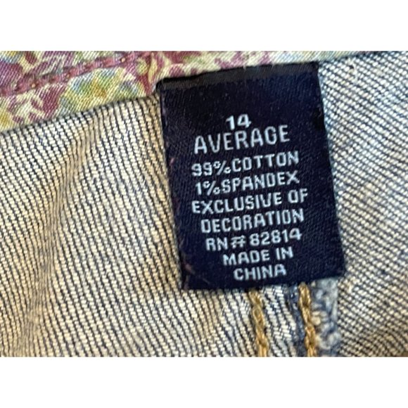 Ashley Womens Jeans Vintage 1980s Bootcut Leg Mid Rise Cotton Blue SZ 14 Average - Picture 9 of 10